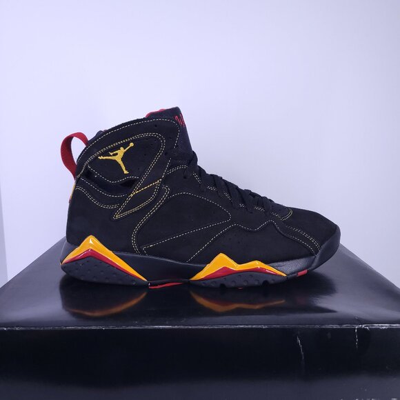 Nike Air Jordan 7 VII Retro Citrus CU9307-081 Black Orange Size 10.5 Pre Owned - Picture 1 of 16